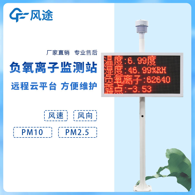 负氧离子浓度的在线监测系统